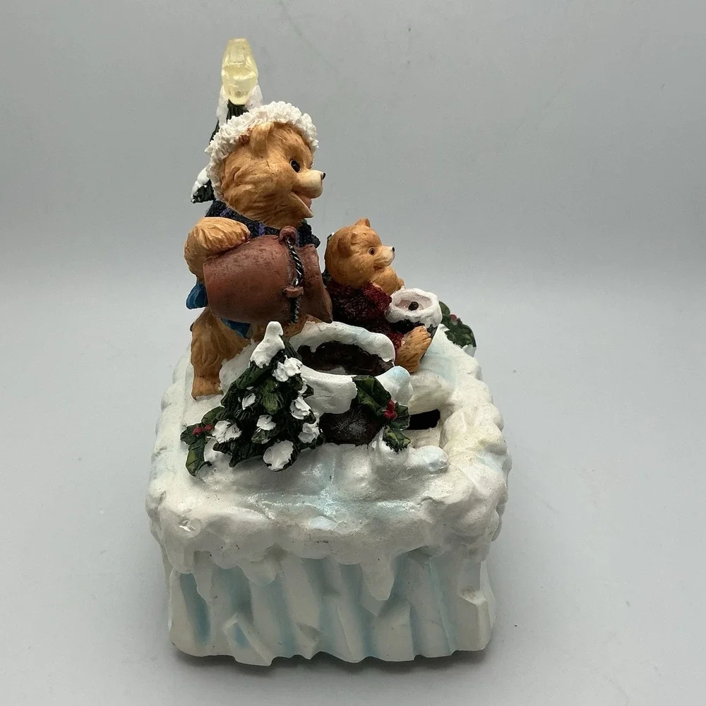 Vintage Avon A Beary Special Holiday Fountain Mini Indoor Christmas-New Open Box